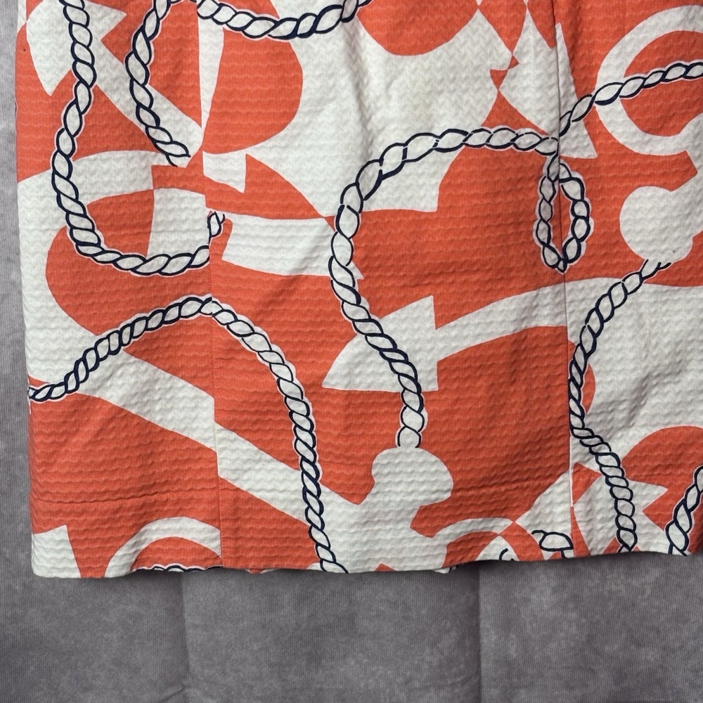 Lilly Pulitzer Orange and White Rope Print Mini Dress - Picture 6 of 6